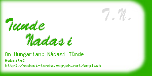 tunde nadasi business card
